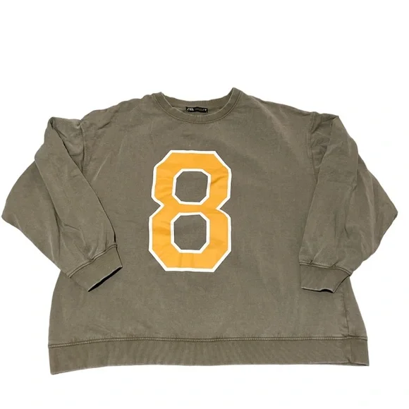 ππππ Washed Vintage look Sweatshirt Size L - Picture 4 of 10